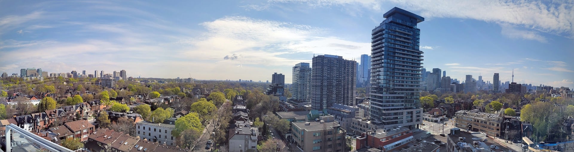 Penthouse view from 346 Davenport Rd Toronto